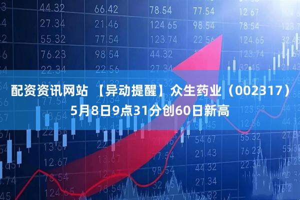配资资讯网站 【异动提醒】众生药业（002317）5月8日9点31分创60日新高