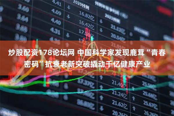 炒股配资178论坛网 中国科学家发现鹿茸“青春密码”抗衰老新突破撬动千亿健康产业
